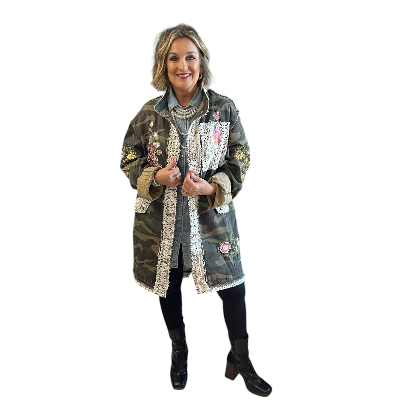 Classy Camo Long Jacket