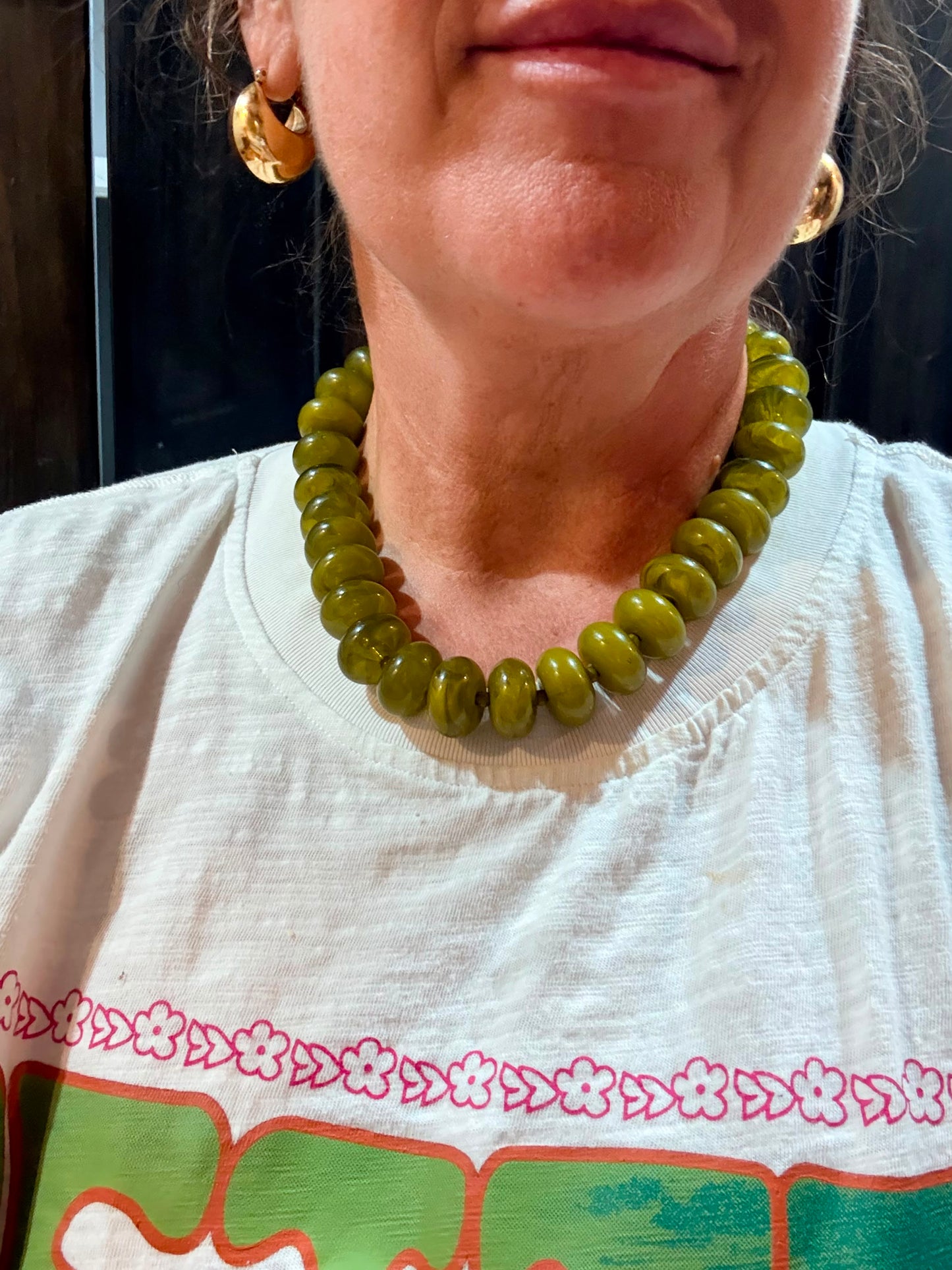 Chunky Beaded Statement Necklace