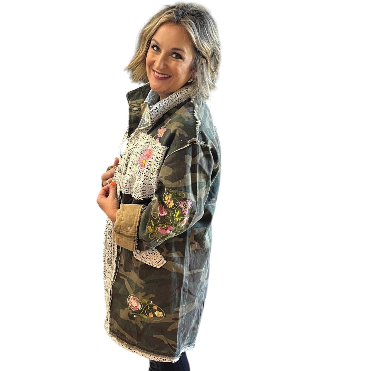 Classy Camo Long Jacket