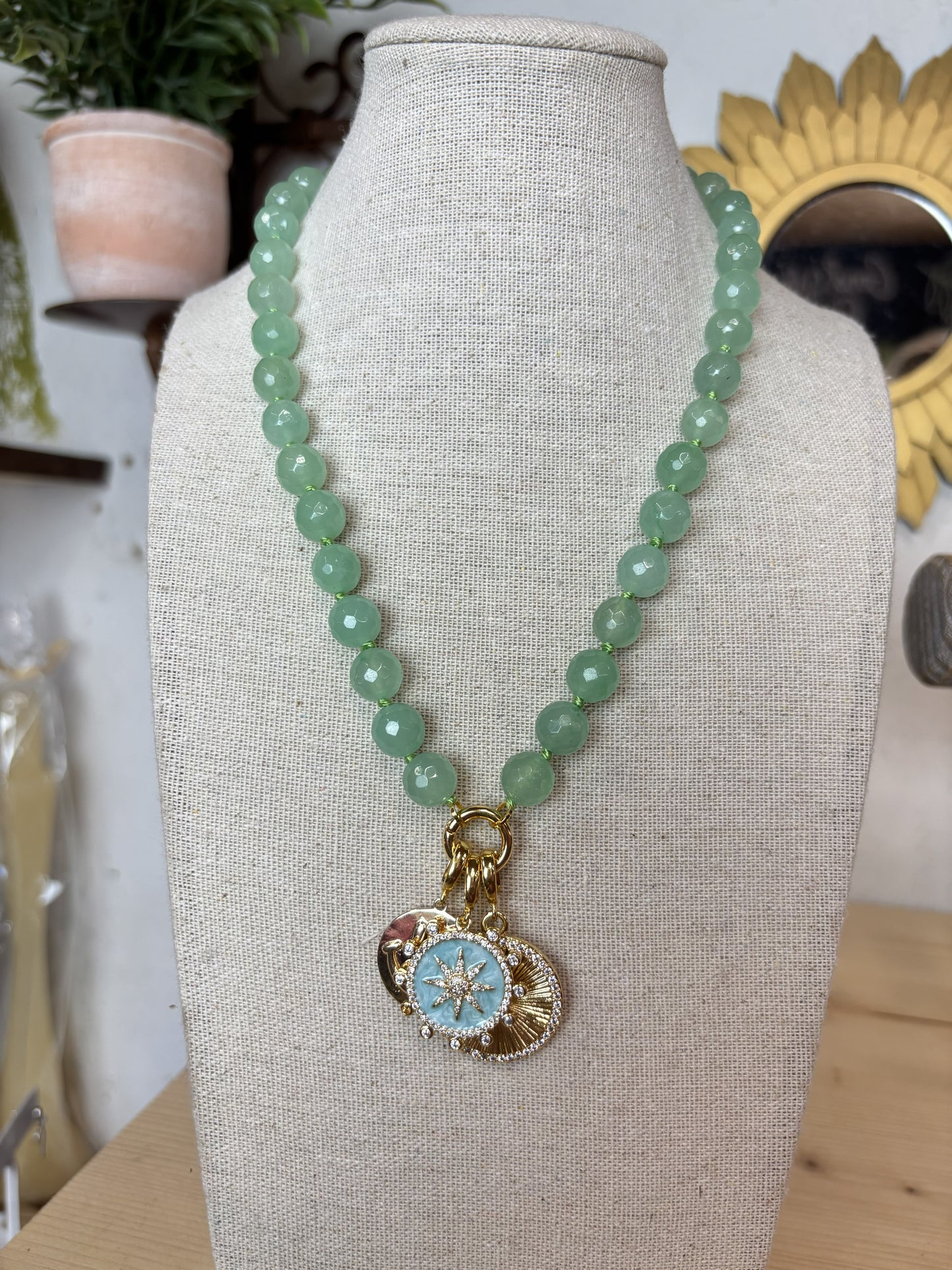 Gold Sun Star Necklace