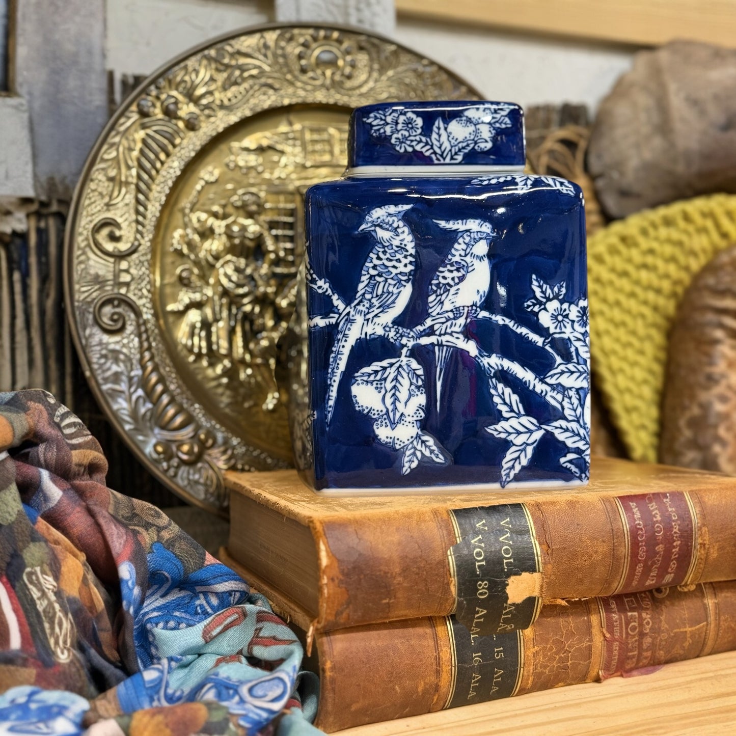 Porcelain Garden Ginger Jar