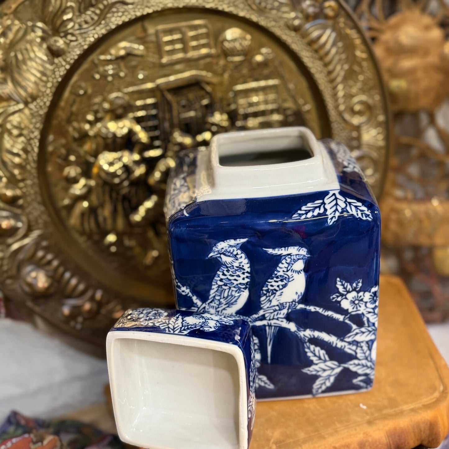 Porcelain Garden Ginger Jar