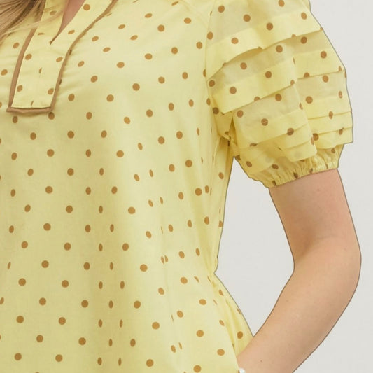 Sunshine Charm Polka Mini Dress