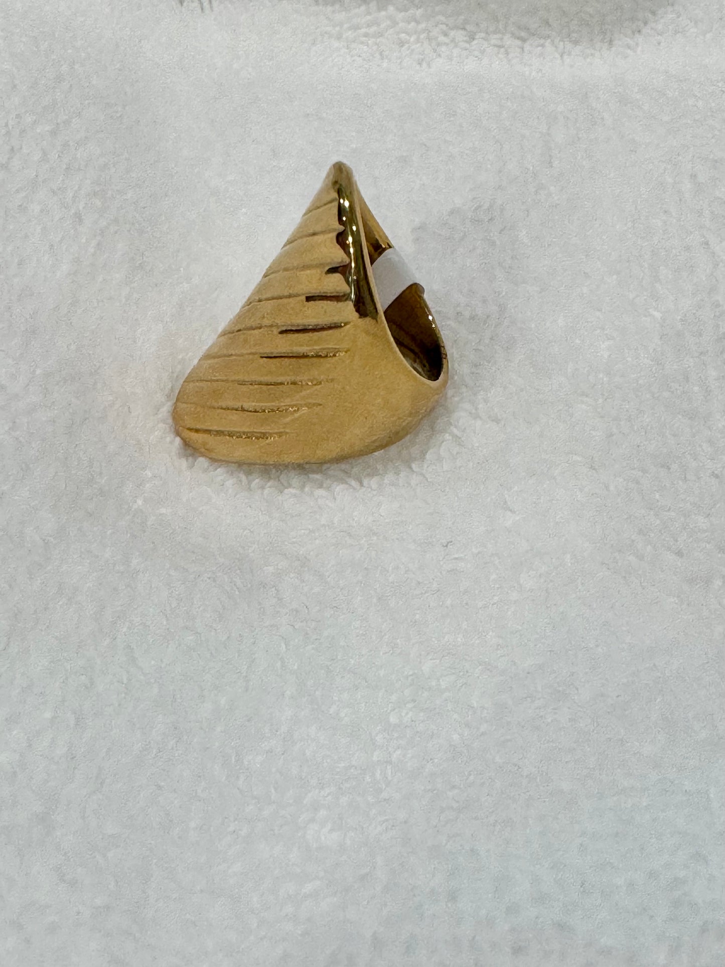 Gold Oblong Ring