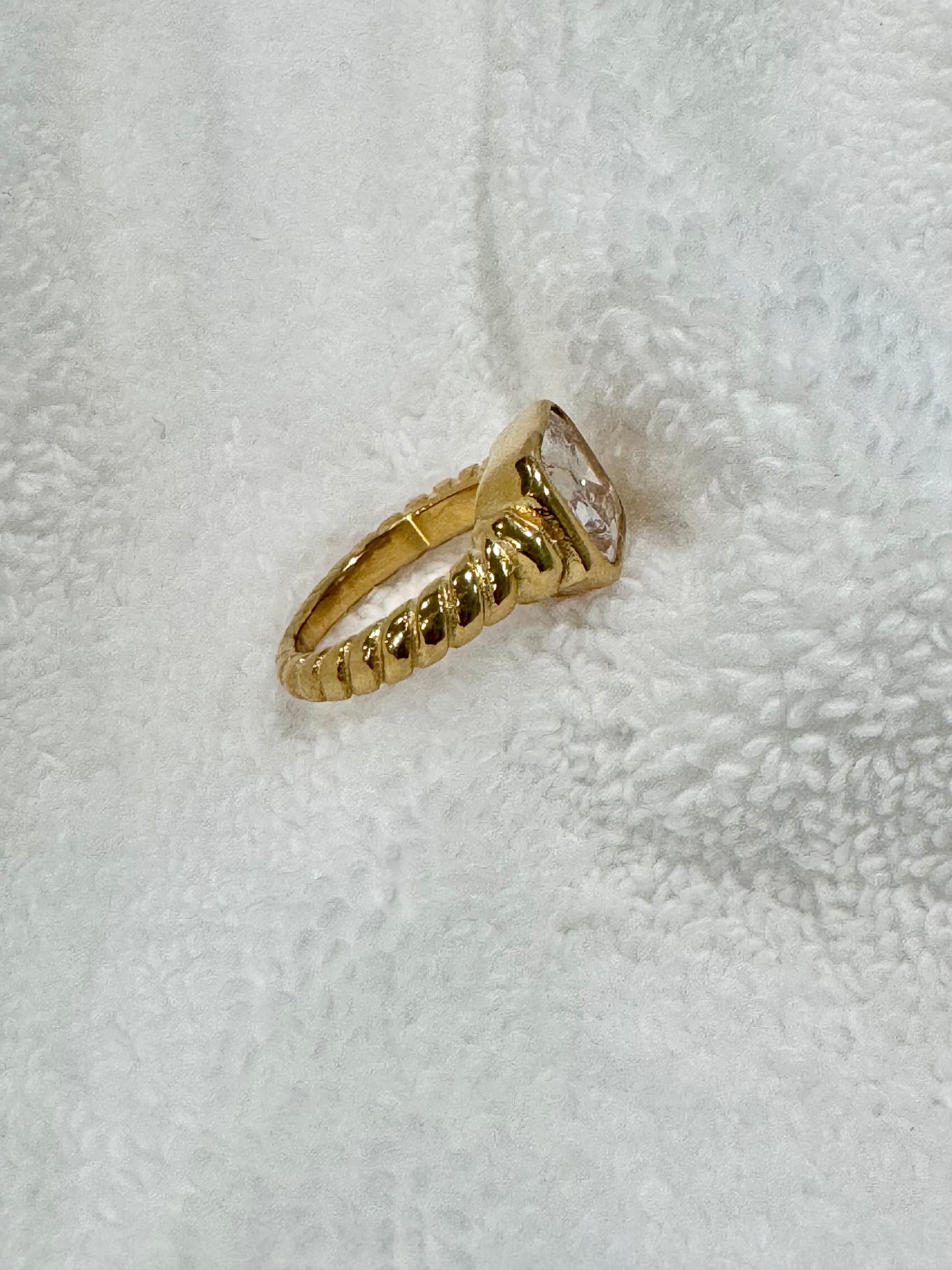 Gold CZ Ring