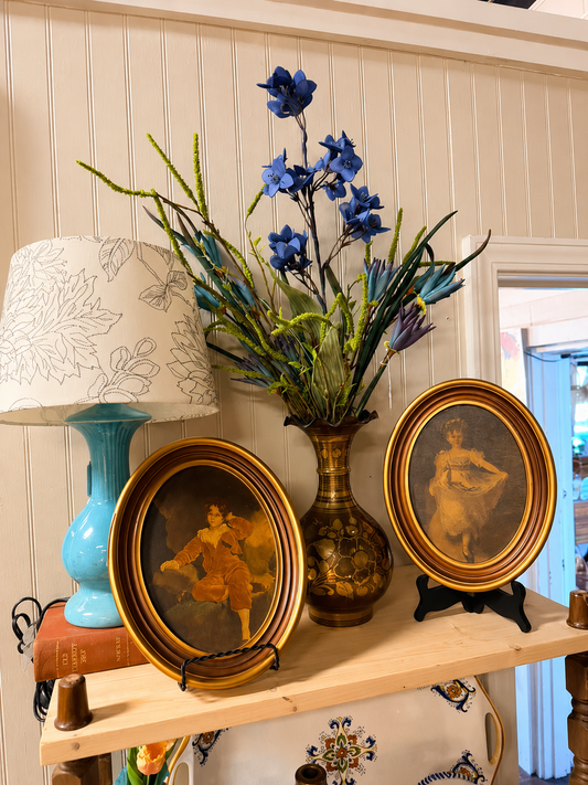 Luxury Blue Wildflower Bouquet – Premium Faux Floral Arrangement for Elegant Home Décor