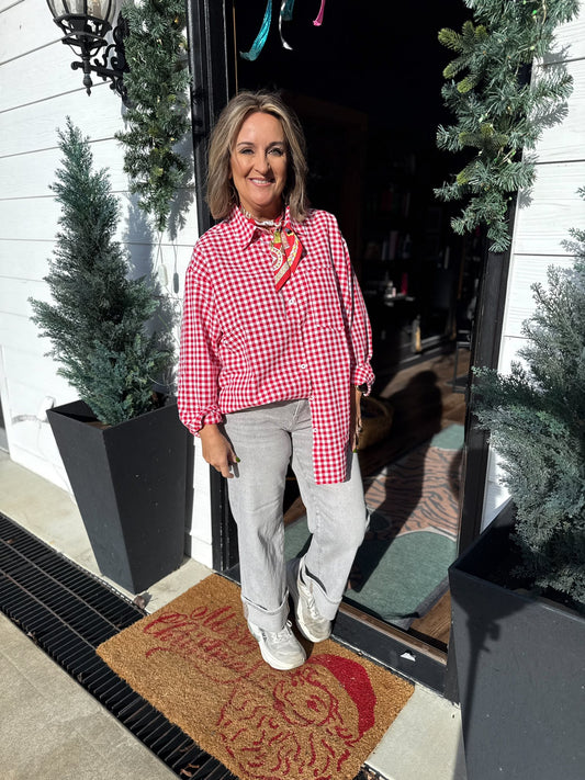 The”Ruby” Button Up