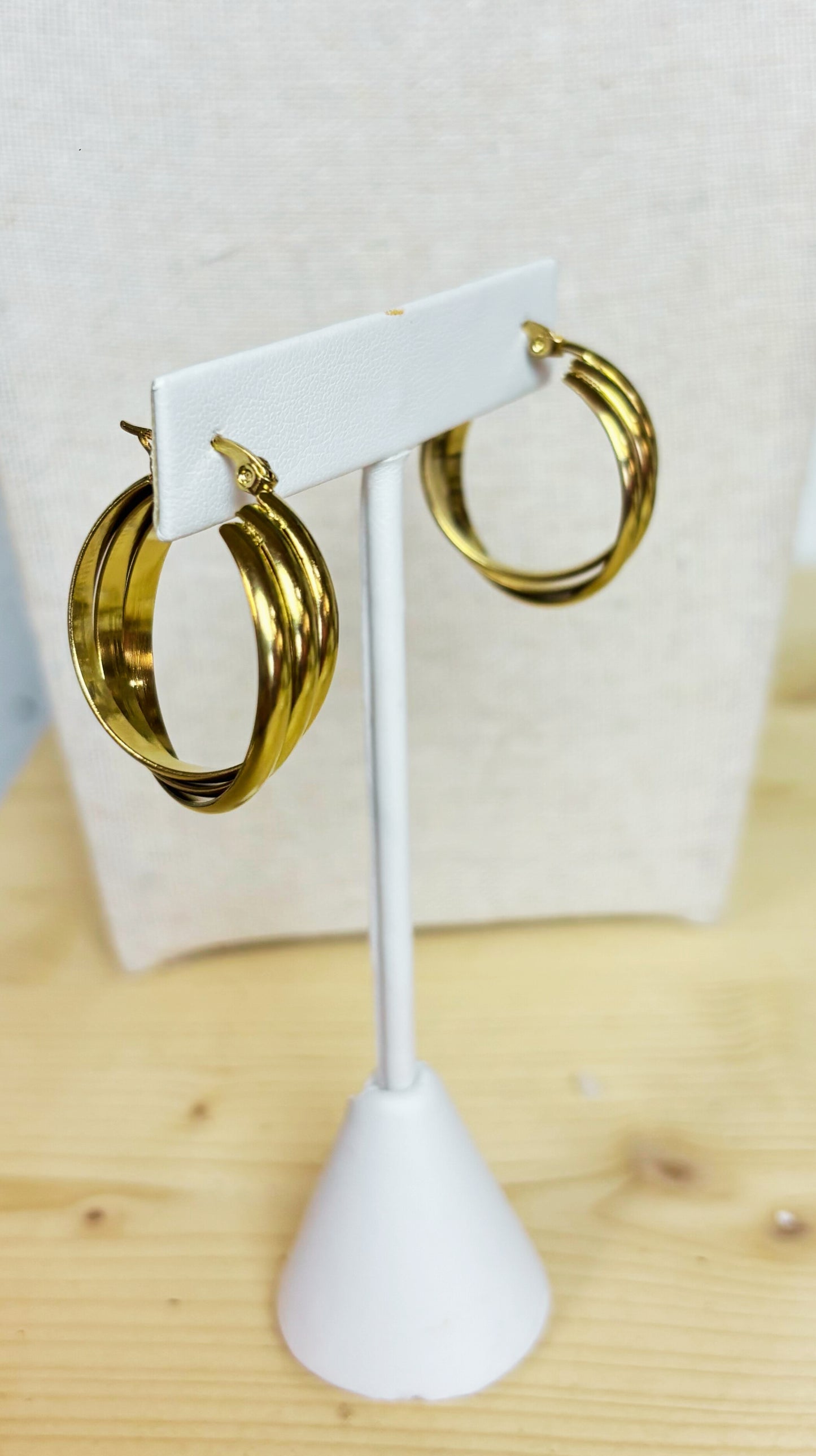 Golden Spiral Earrings