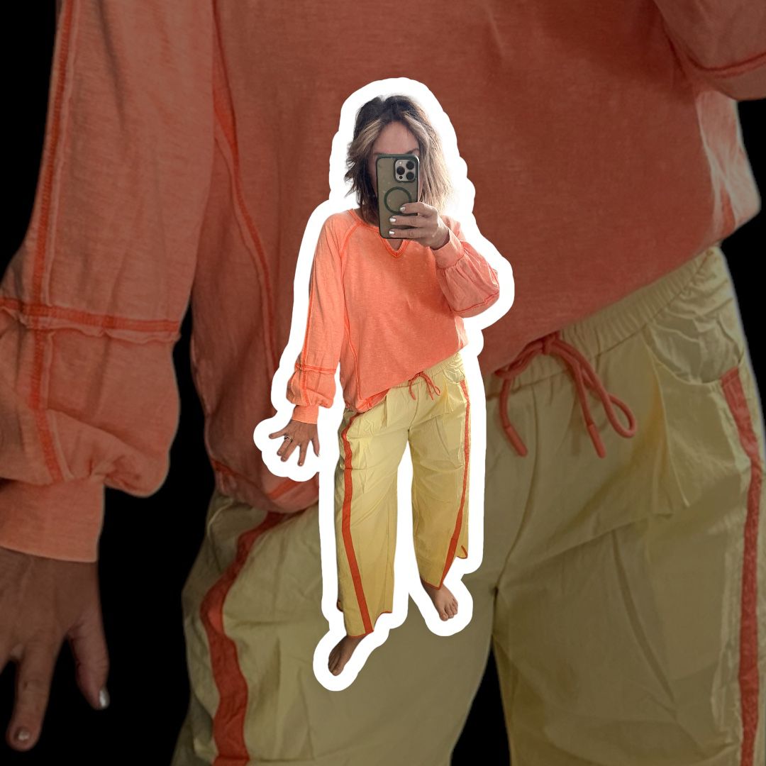 Sunset Breeze Cotton Lounge Top and Sunset Track Pant