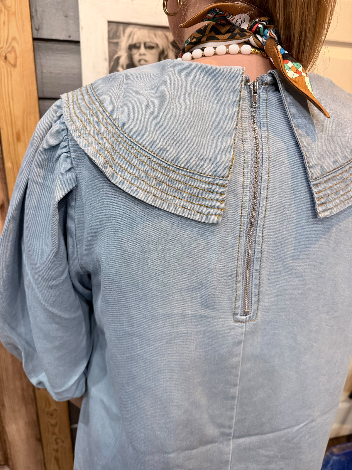 The Harper Lyocell Denim Dress with Pockets