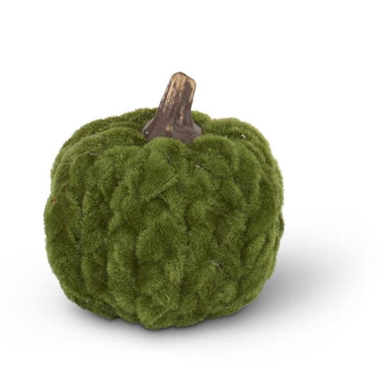 2.75 INCH GREEN BRAIDED FILLER PUMPKIN