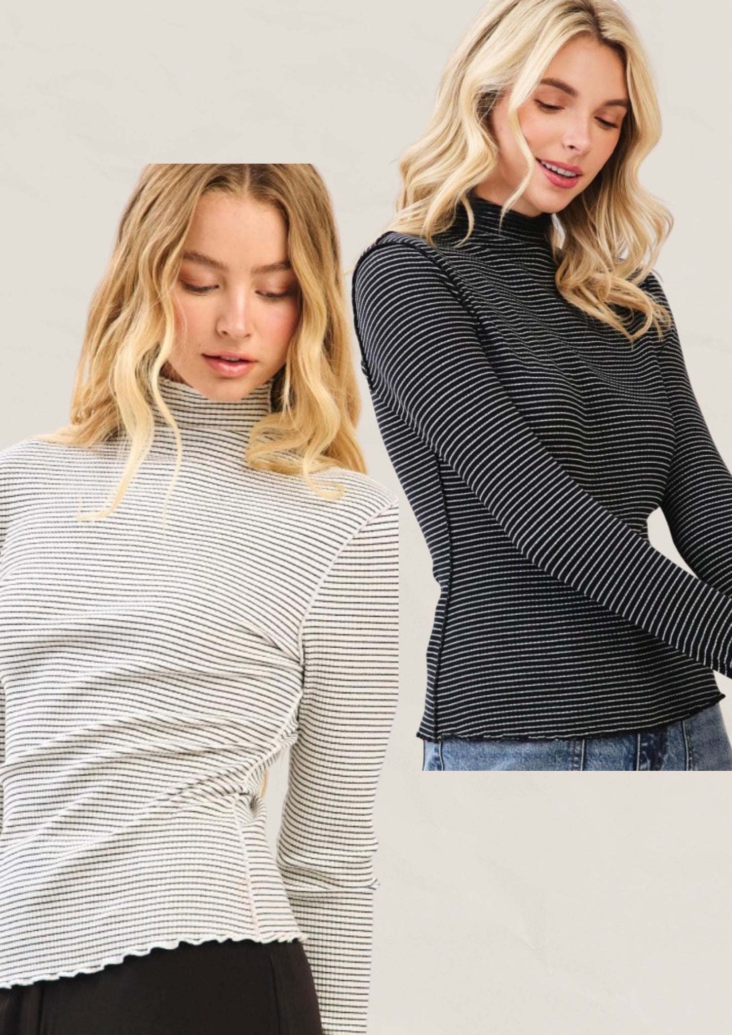 Black and White stripe tops