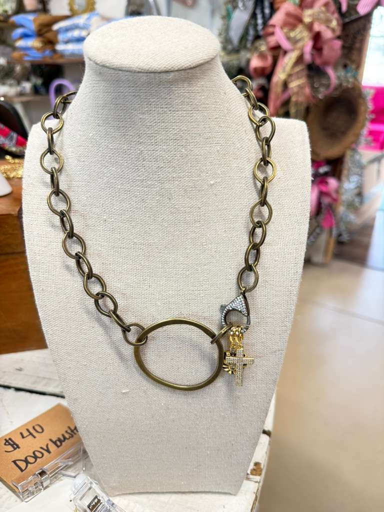 Bronze "O" Necklace
