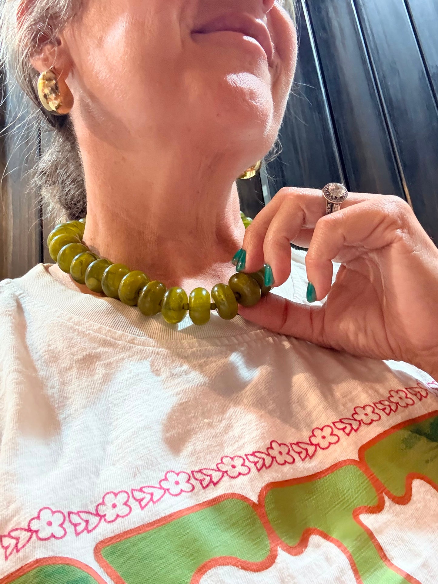 Chunky Beaded Statement Necklace