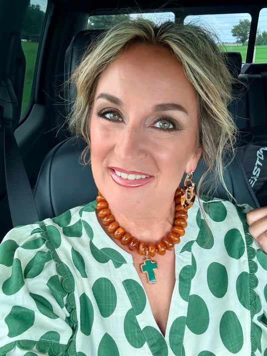 Chunky Beaded Statement Necklace