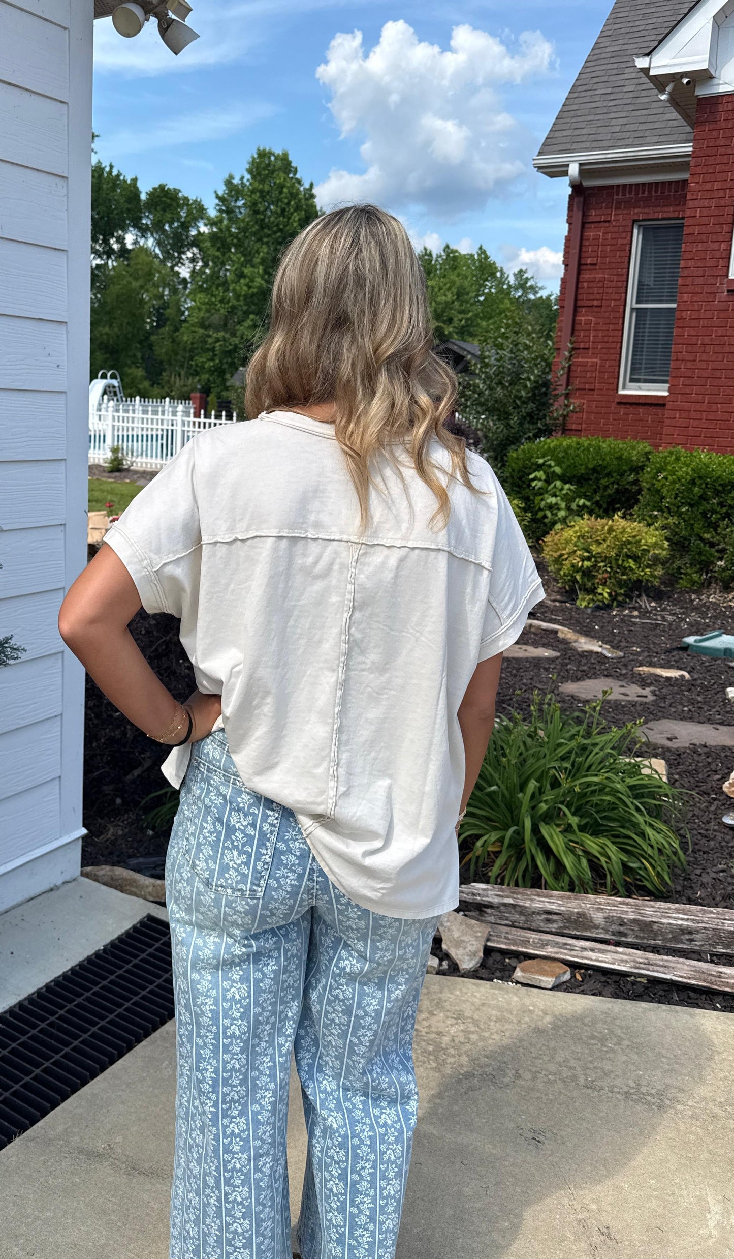 Coastal Bloom Wide-Leg Pants