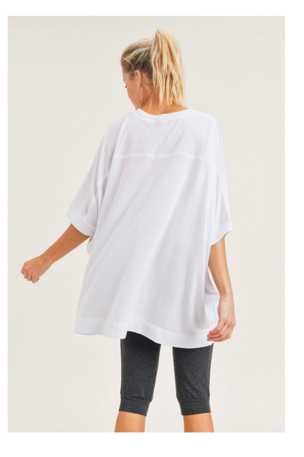 Hi-Lo Cape Shirt with Mid sleeves