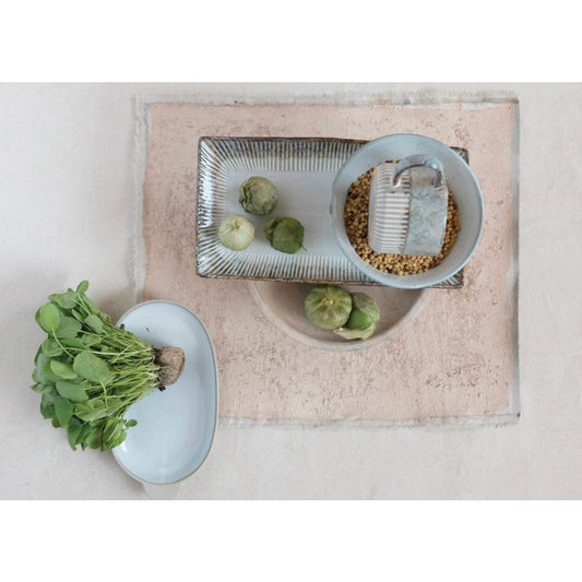 Stoneware Crimped Platter