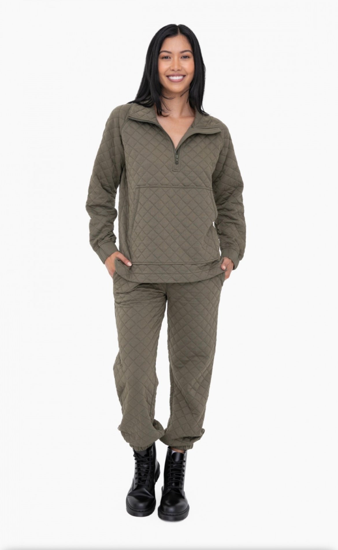 Quilted Luxury Sweatsuit Top