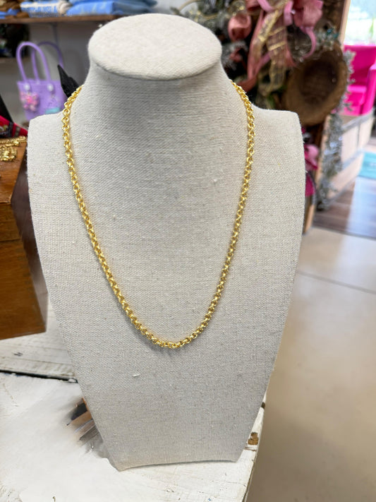 Gold Link Chain Necklace