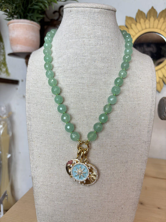 Gold Sun Star Necklace