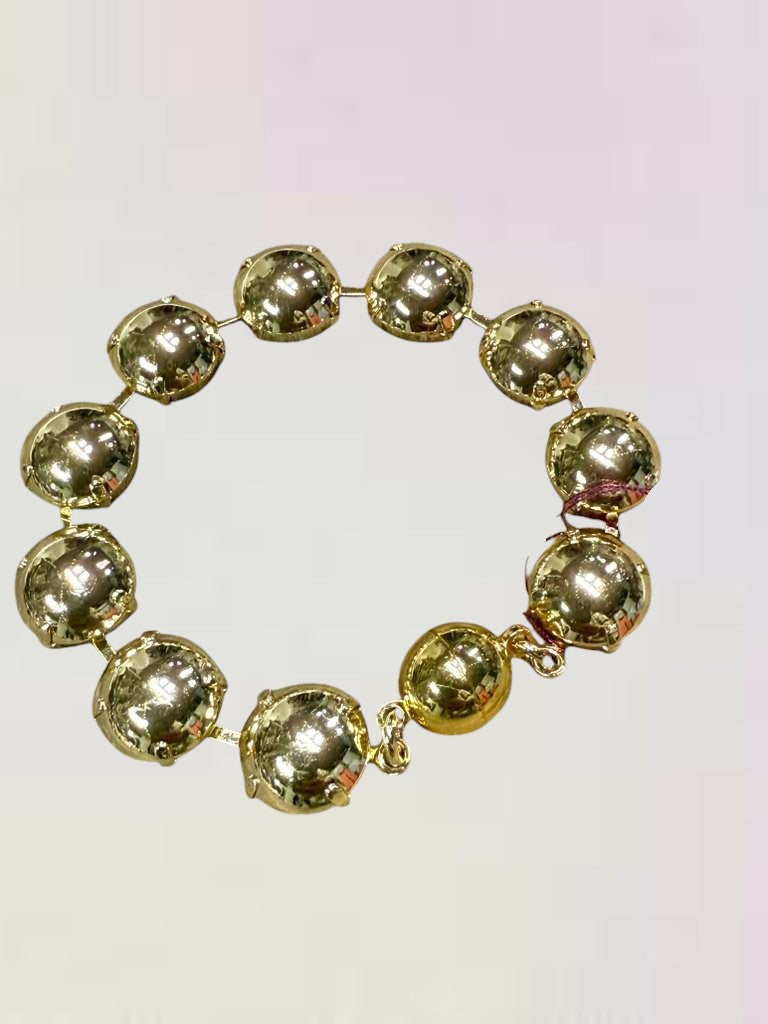 Gold Stones Bracelet – Small, Medium & Large Stone Bracelet