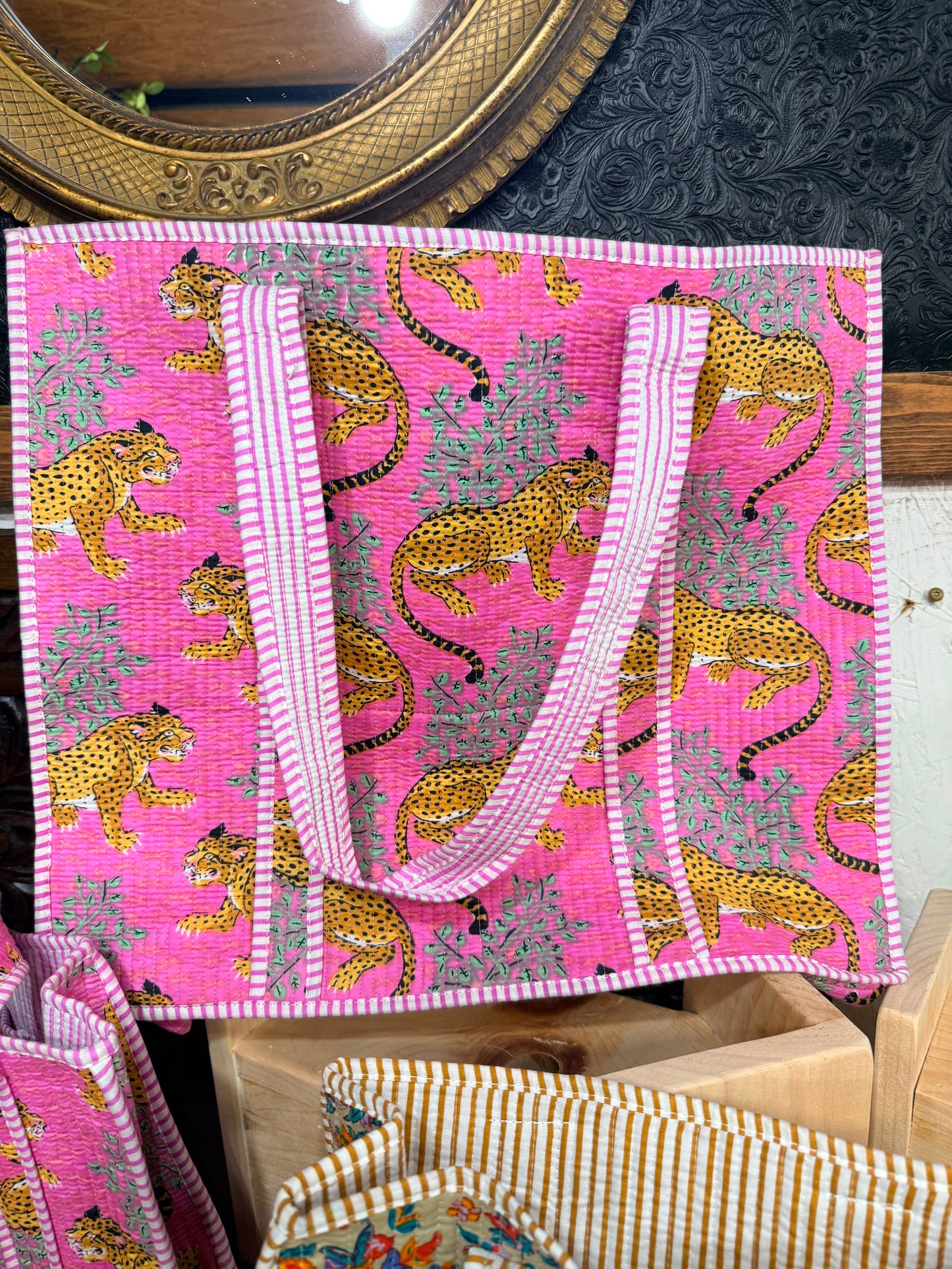 Handcrafted Quilted Kantha Tote Bag – Boho Artisan Shoulder Bag, Ethical Fashion Tote