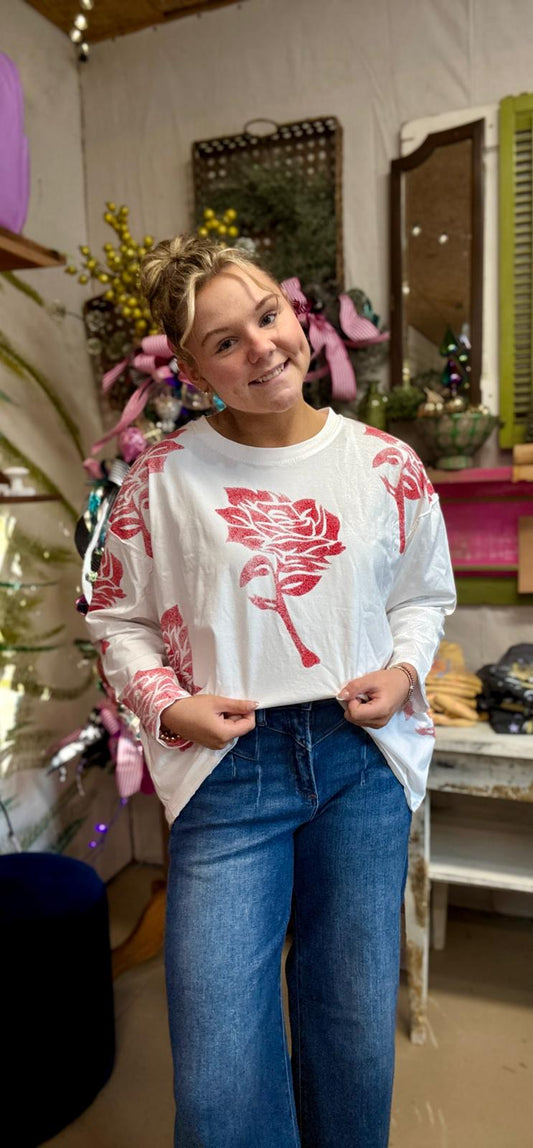 Heirloom Rosette Top