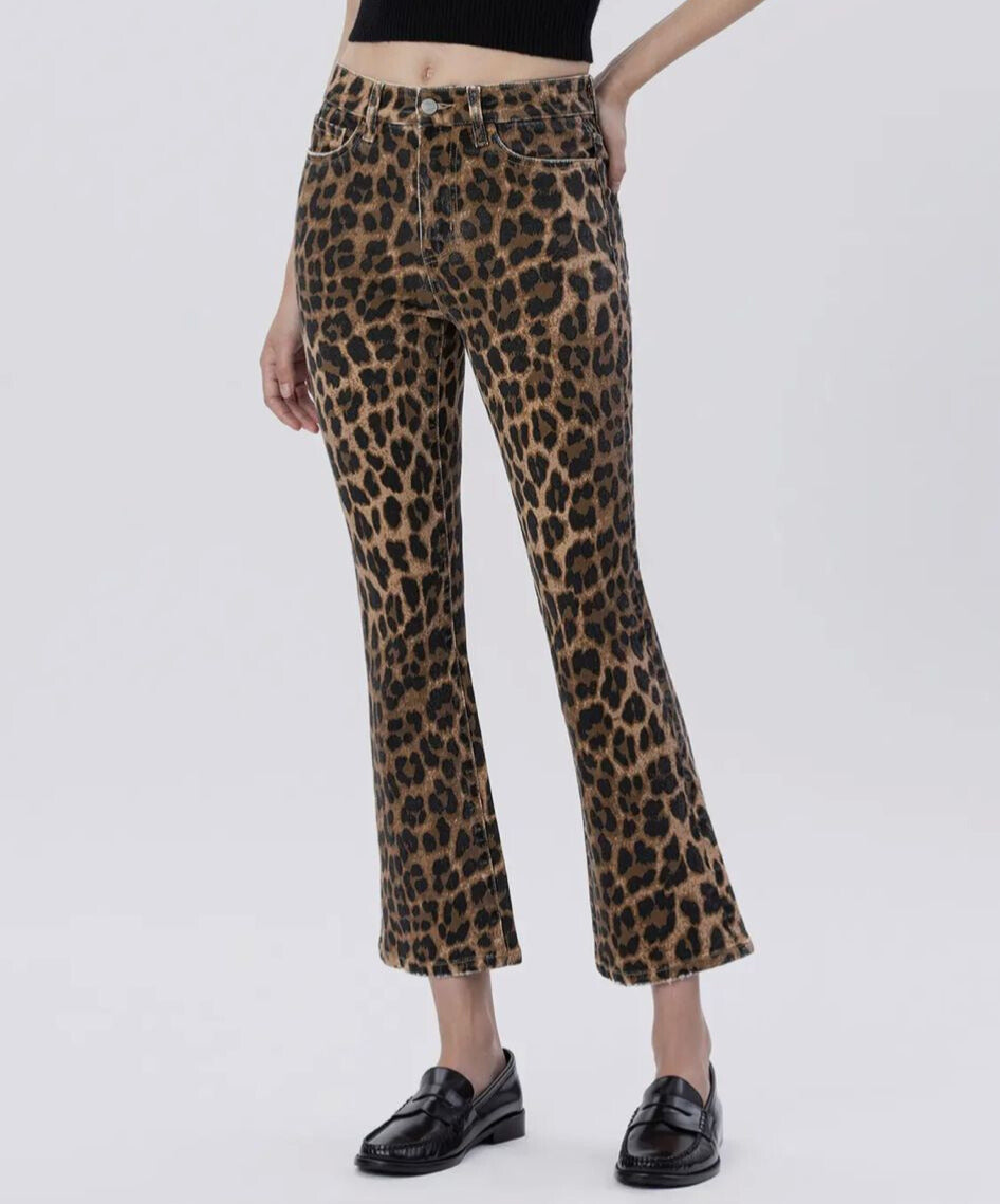 High Rise Leopard Pants