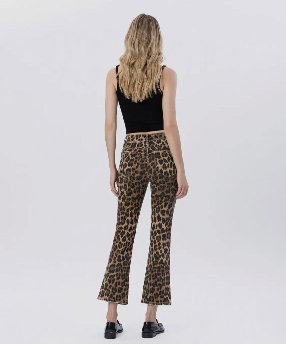 High Rise Leopard Pants