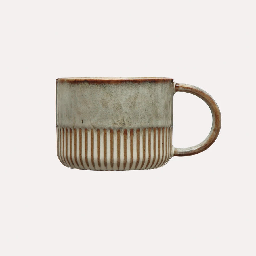 Stoneware Crimped Mug