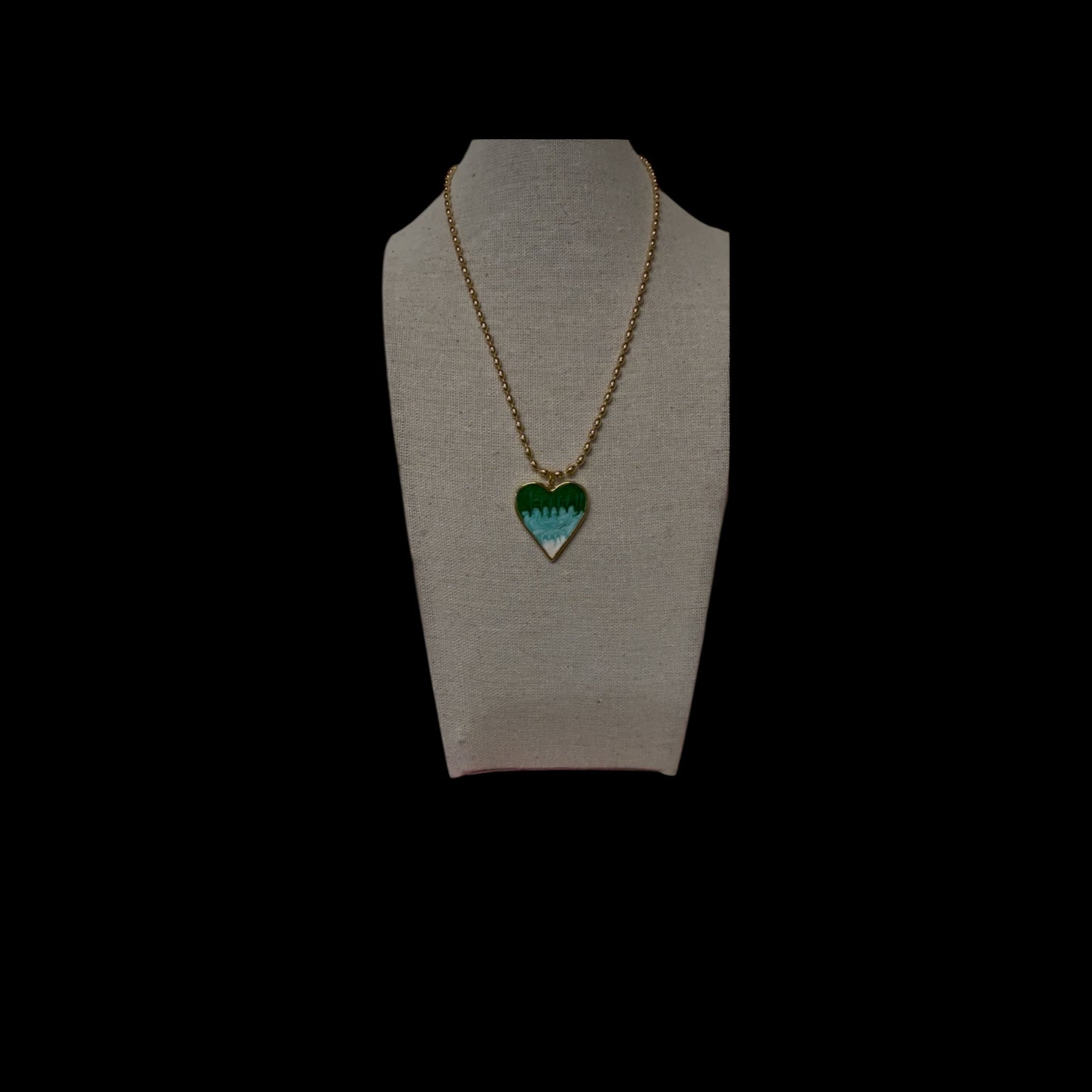 Hearts of Watercolor necklace