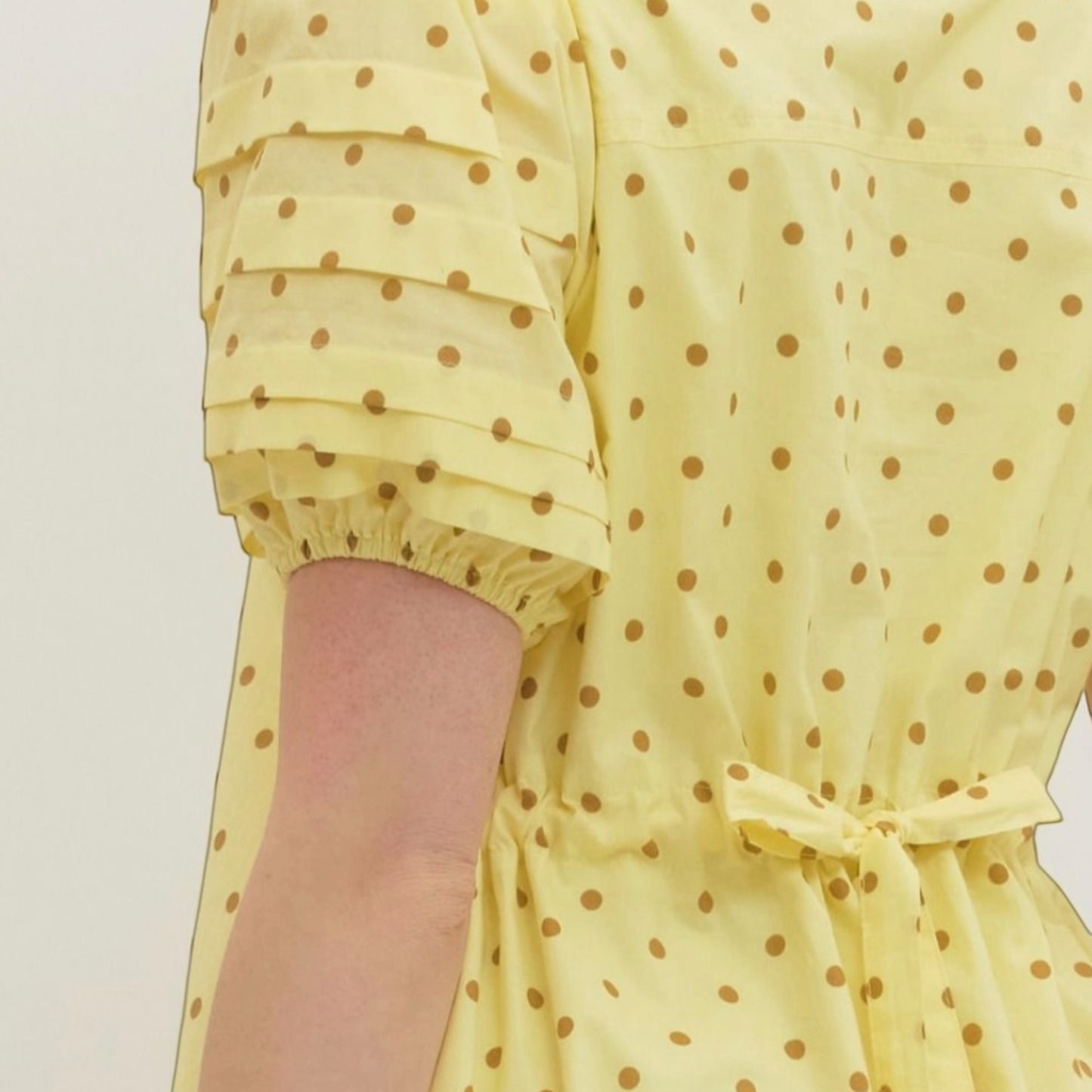 Sunshine Charm Polka Mini Dress