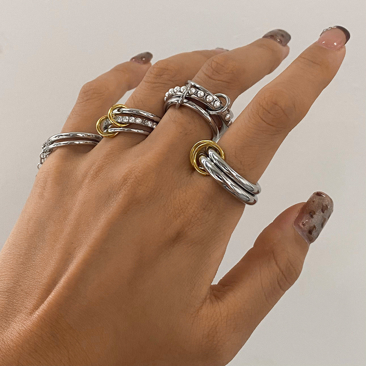 Triple glam ring