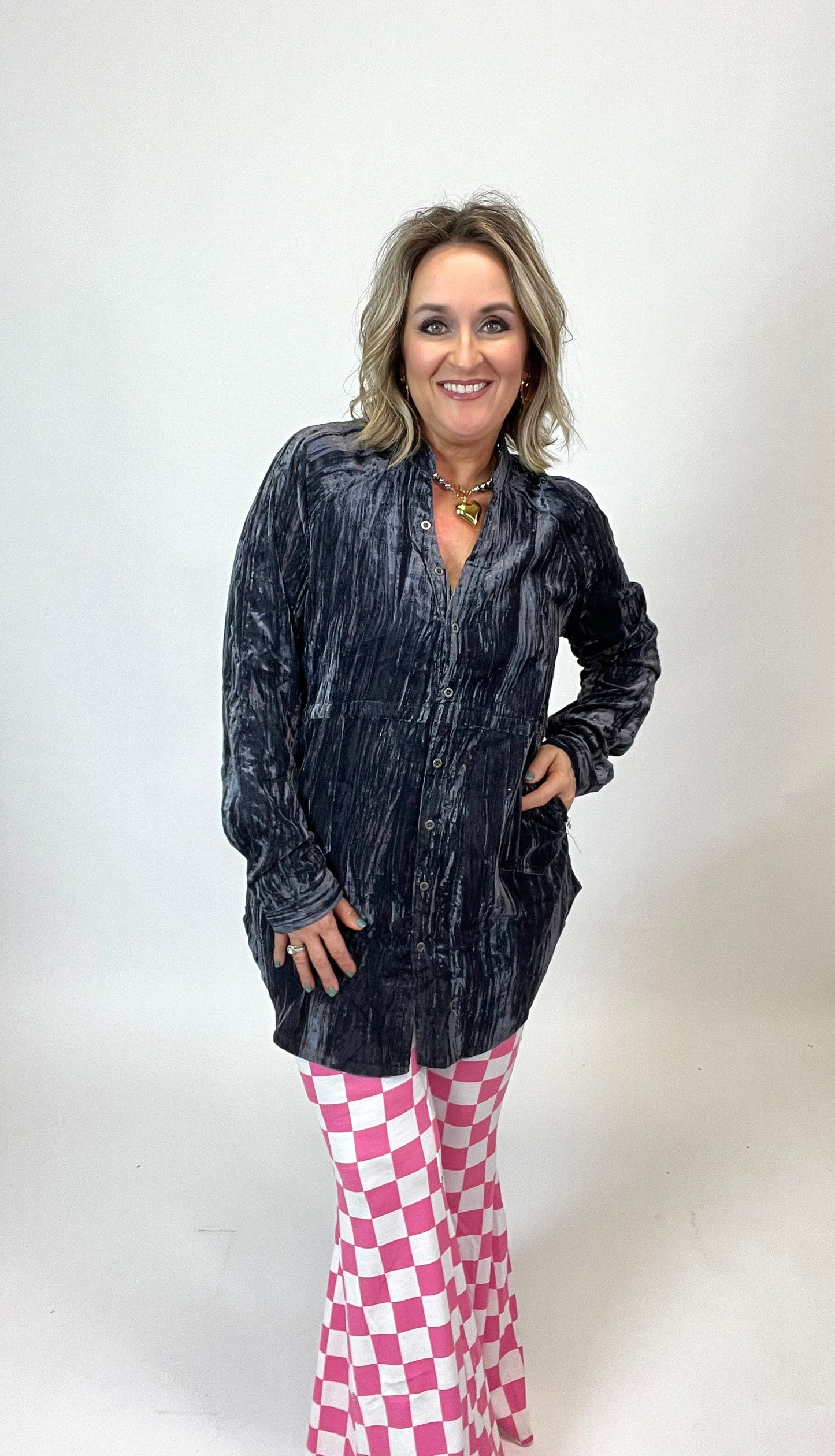 Velvet Tunic Top