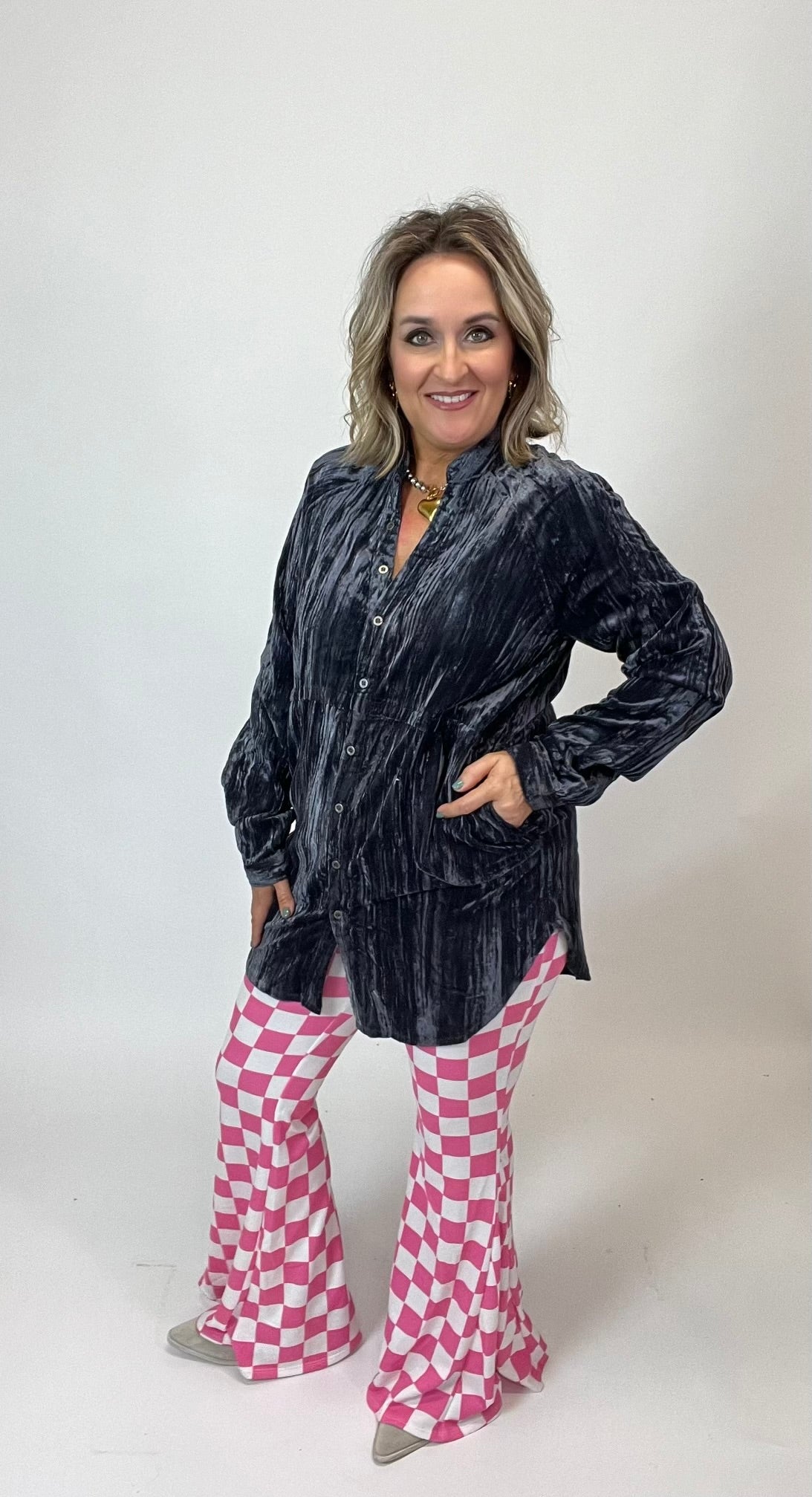Velvet Tunic Top