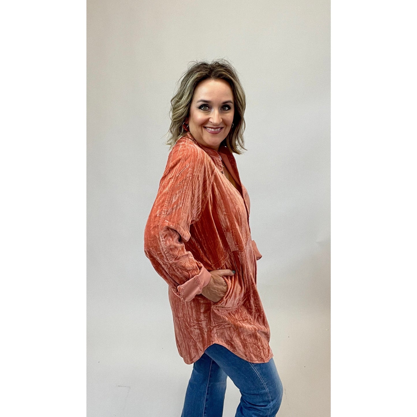 Velvet Tunic Top