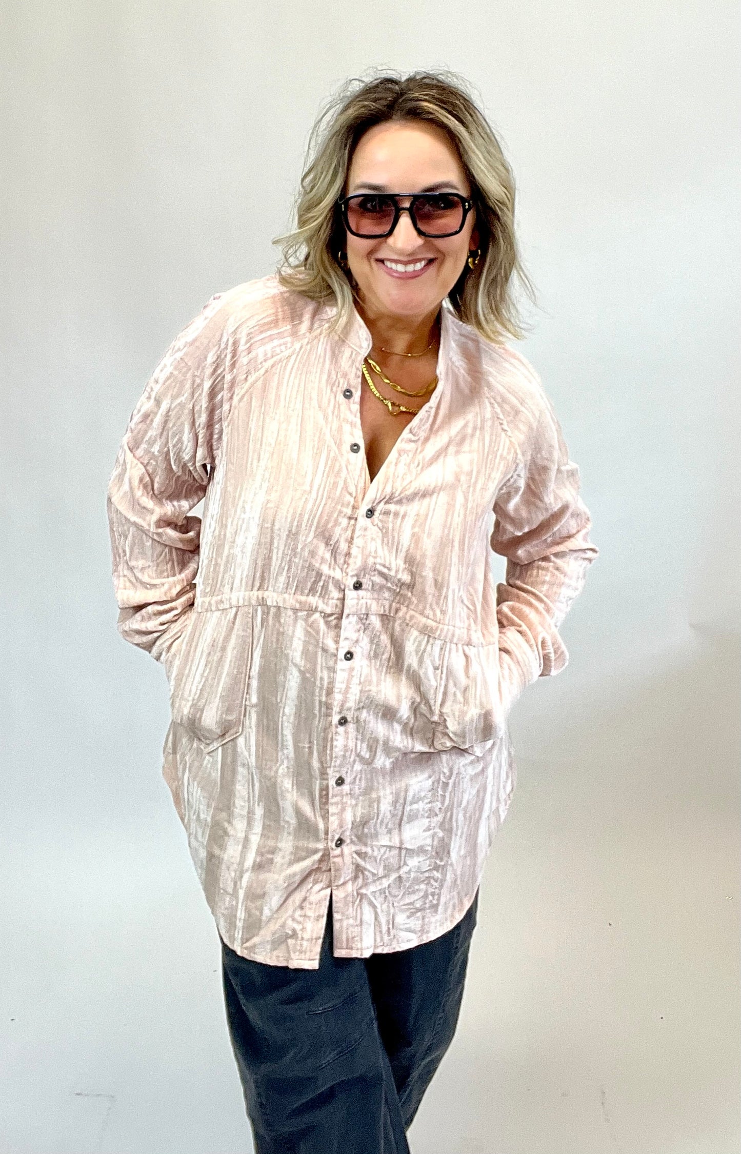 Velvet Tunic Top