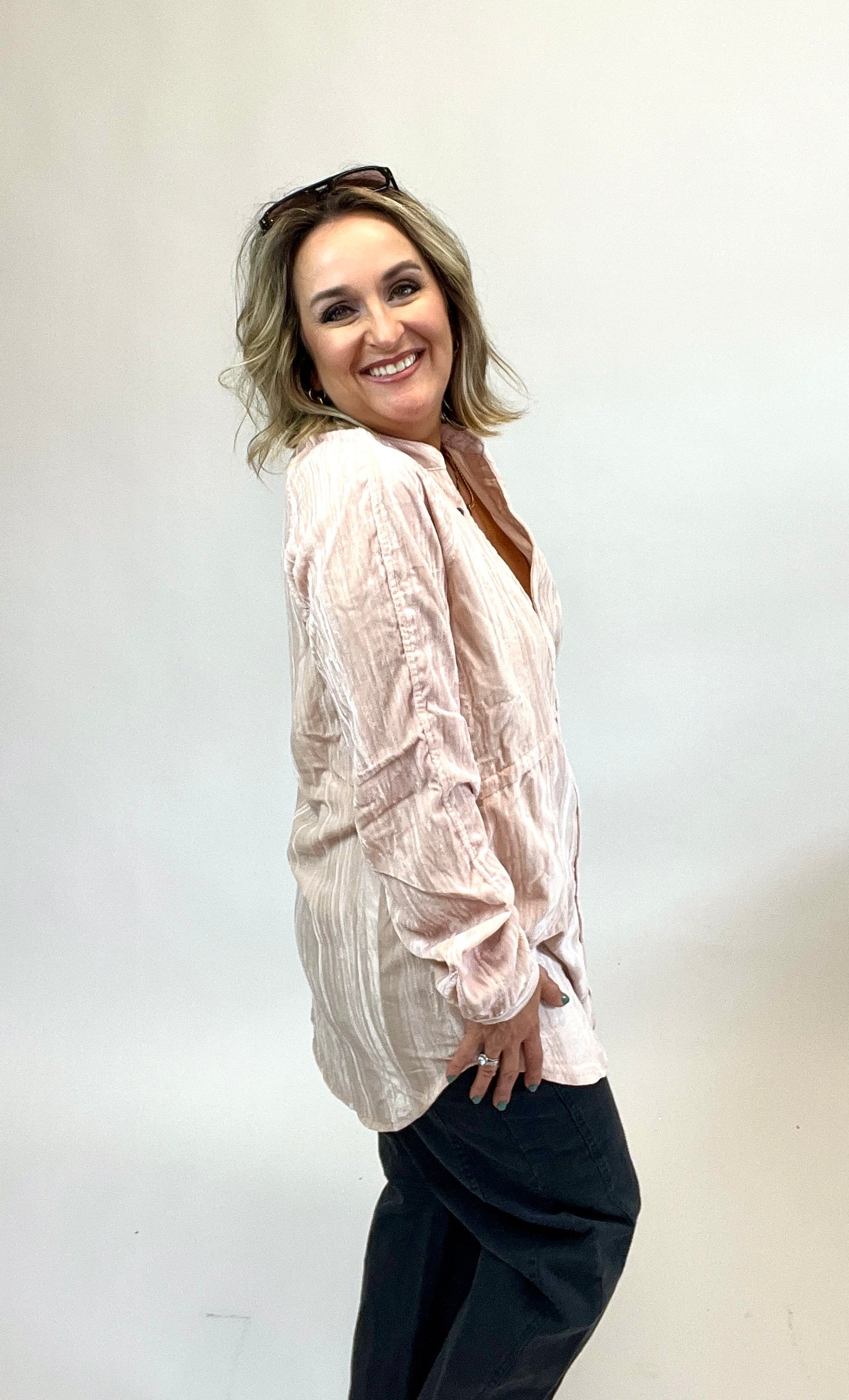 Velvet Tunic Top