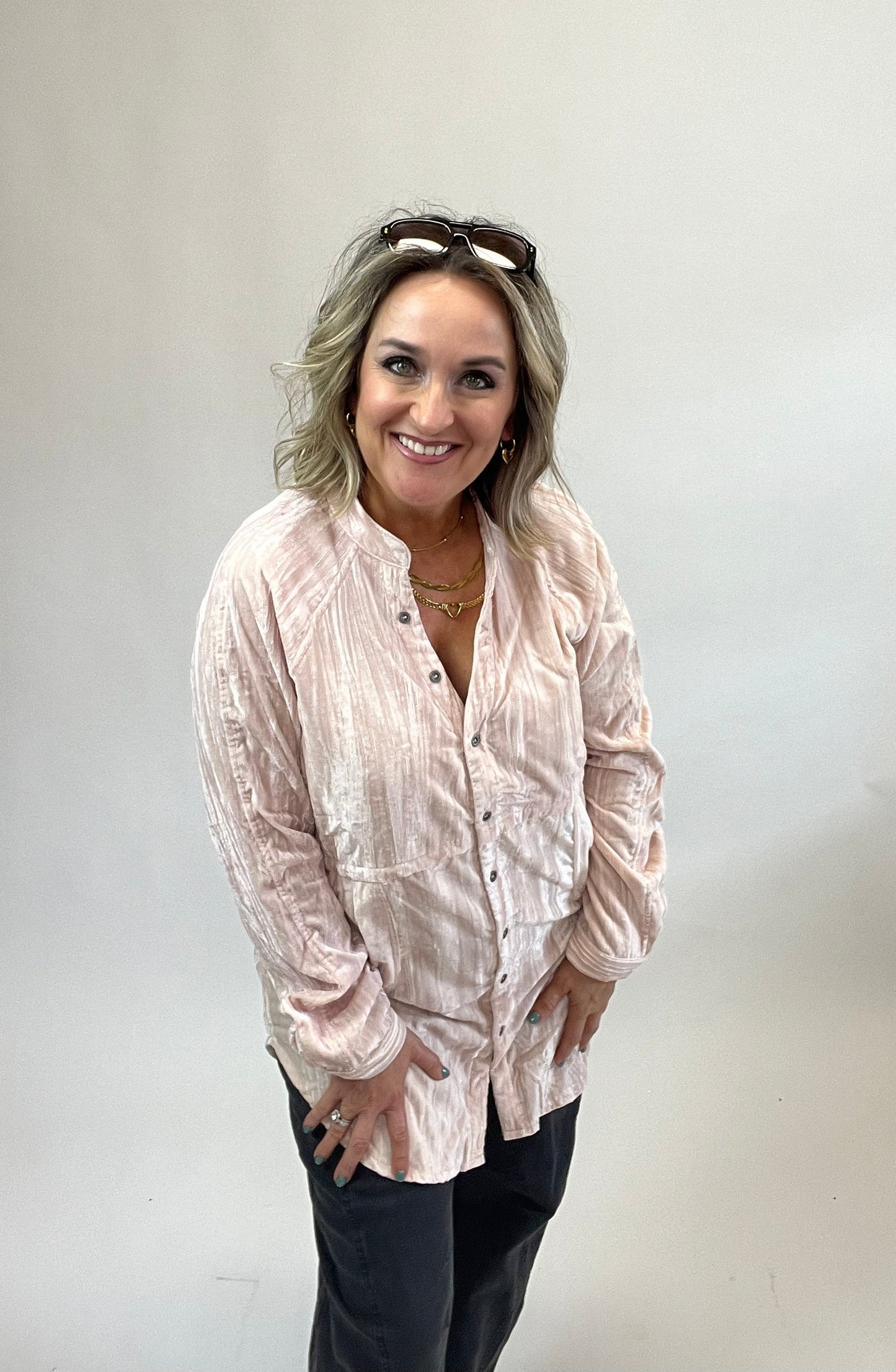 Velvet Tunic Top