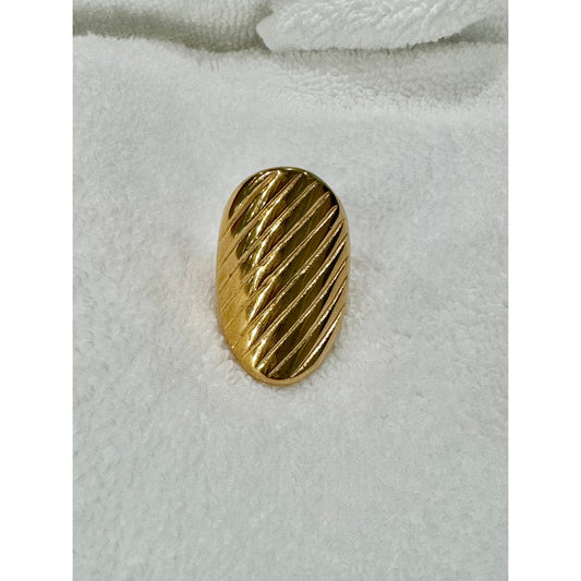 Gold Oblong Ring