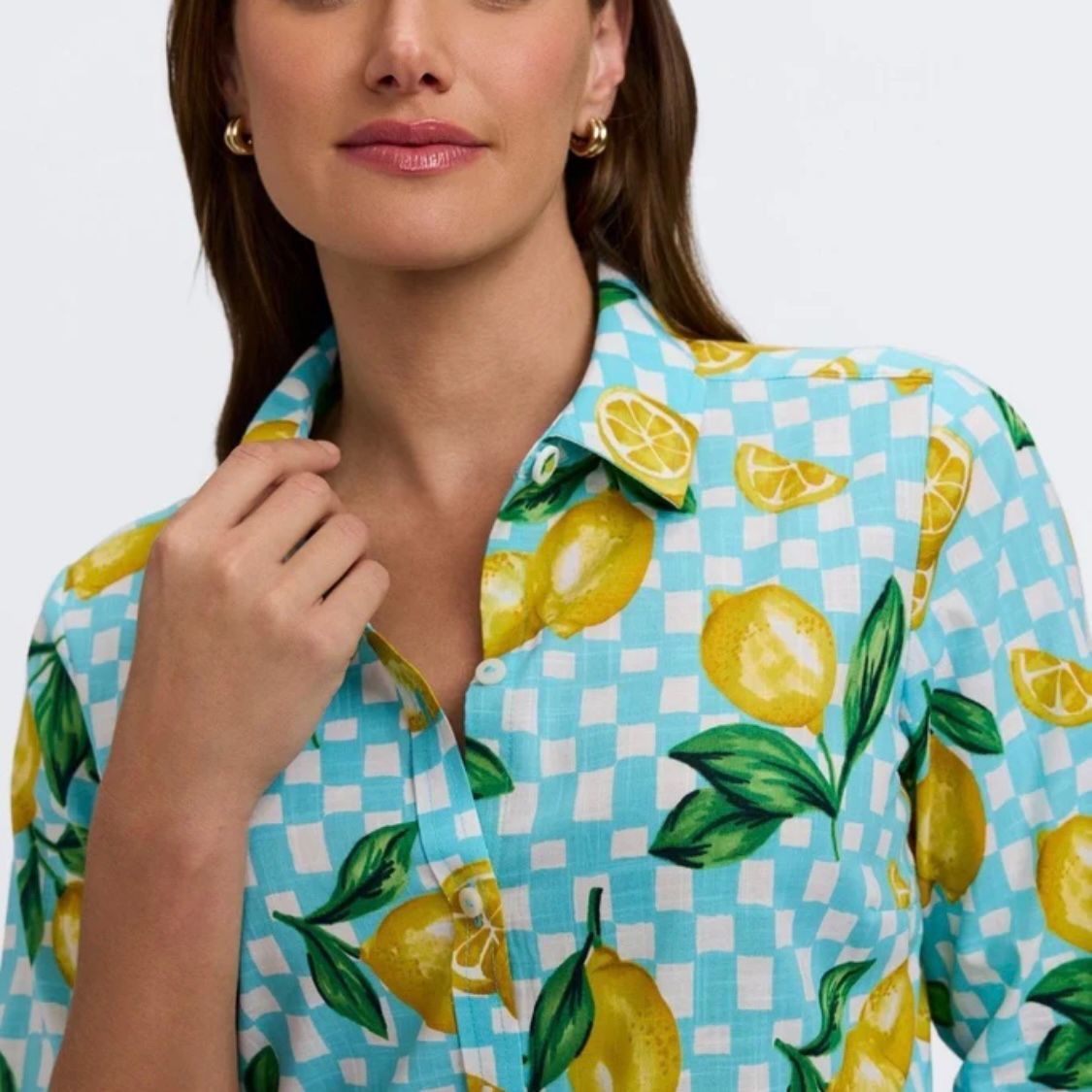Limoncello Breeze Button-Down Blouse 🍋