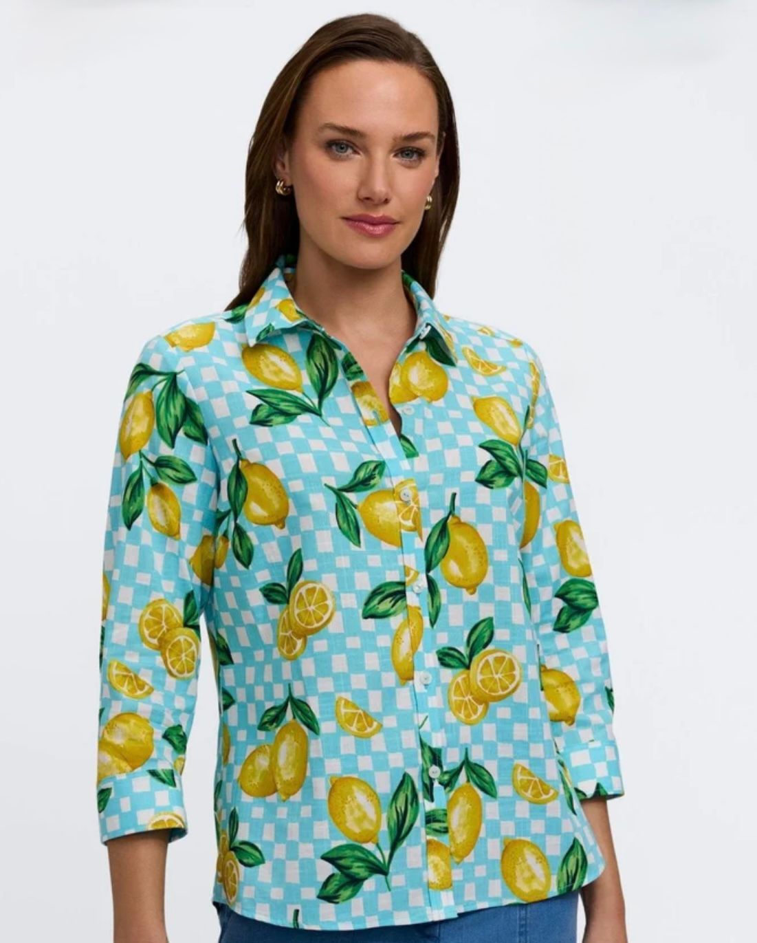 Limoncello Breeze Button-Down Blouse 🍋