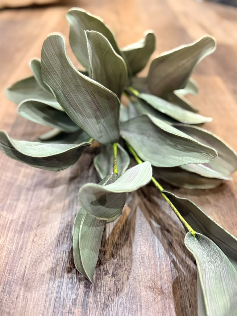Luxury Silver Sage Eucalyptus Stem – Premium Real Touch Faux Greenery Branch