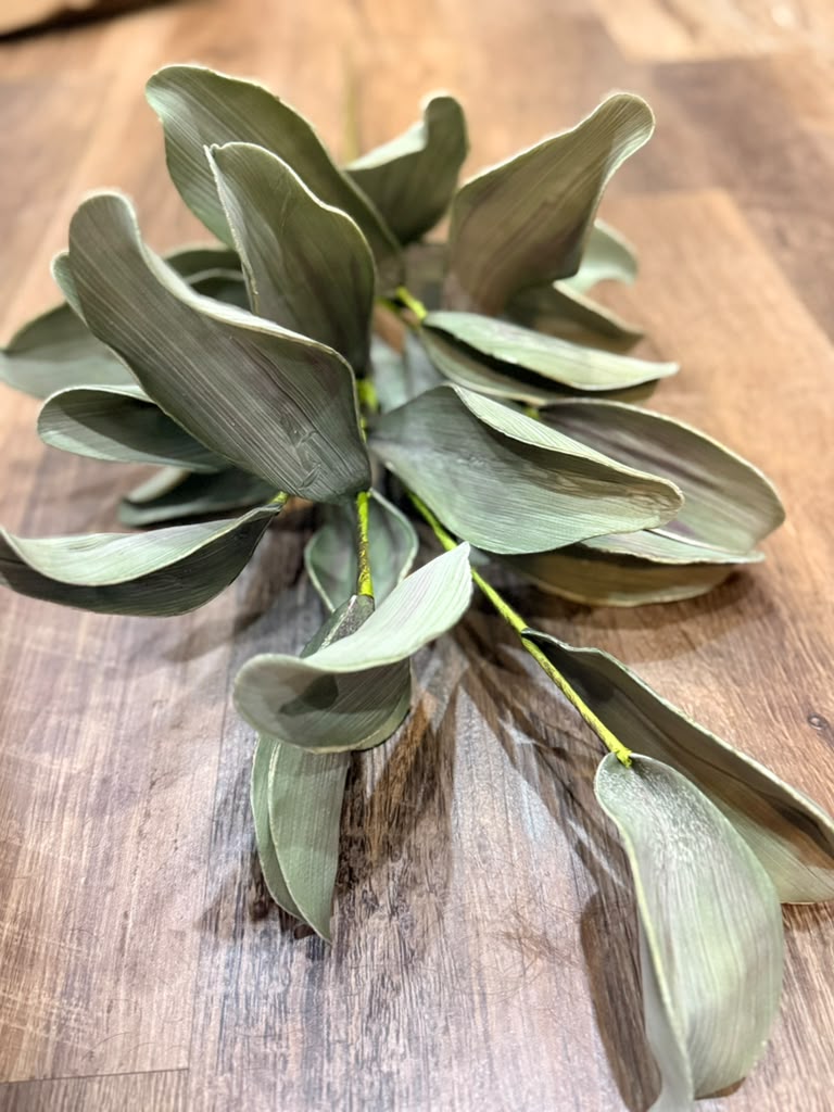Luxury Silver Sage Eucalyptus Stem – Premium Real Touch Faux Greenery Branch
