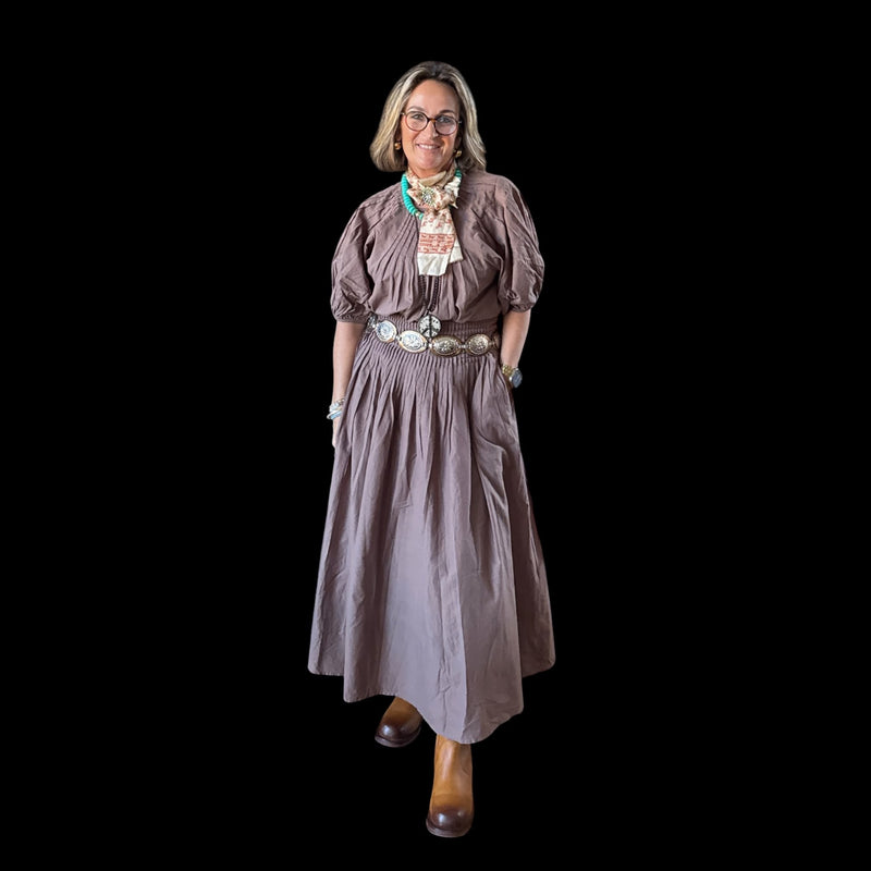 Prairie Pleated Set/Top and Skirt