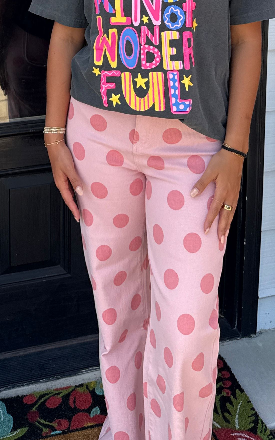 Pretty in Pink Polka Dot Pants
