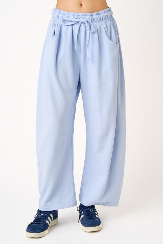 Sky Mist Urban Style Barrel Pants
