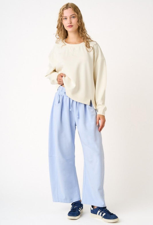 Sky Mist Urban Style Barrel Pants