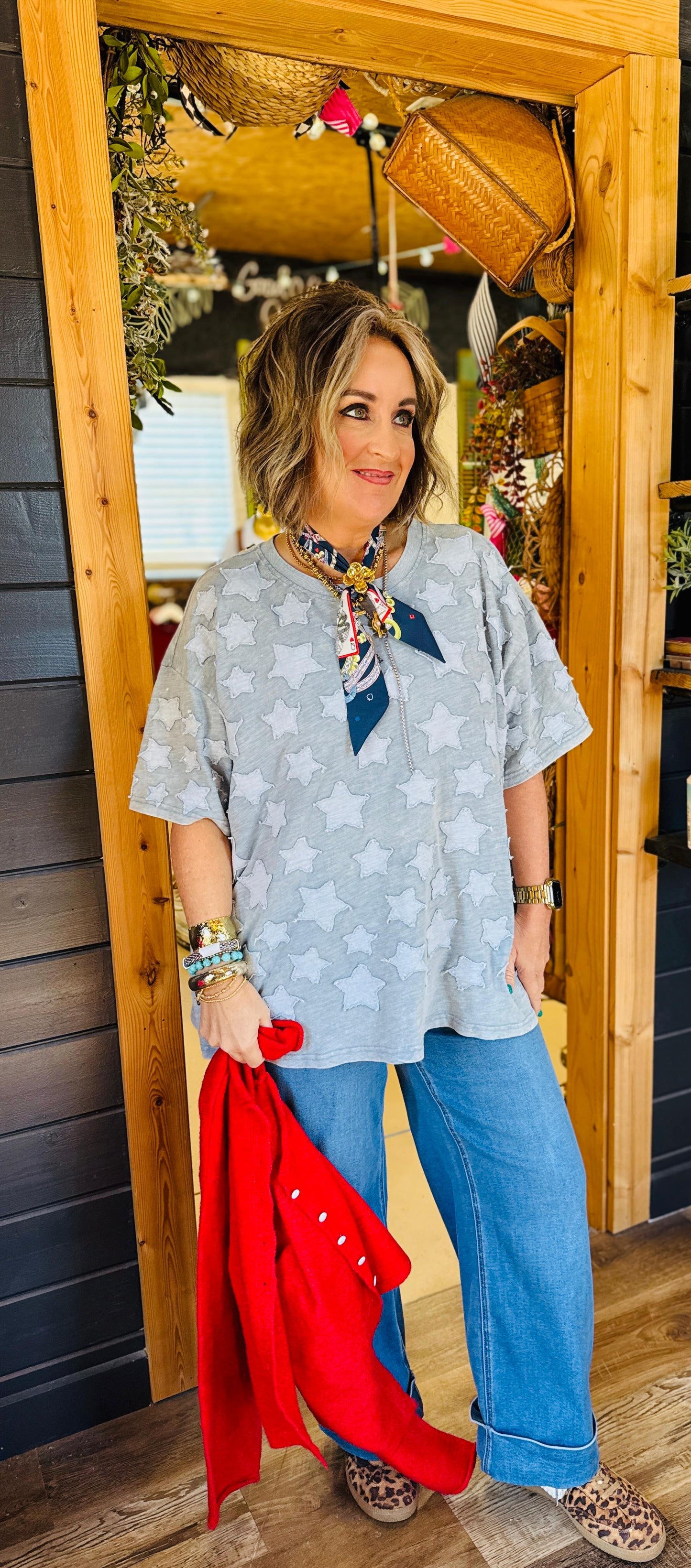 “ Starry Stitch”Patch Tops